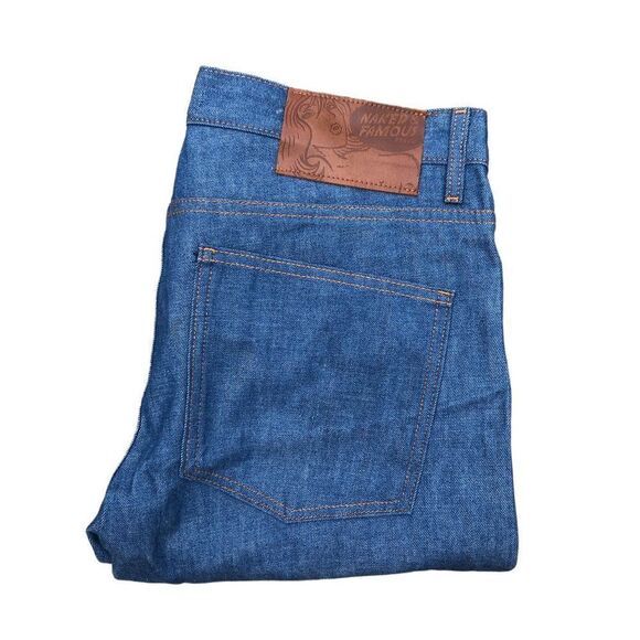 RARE Naked & Famous Selvedge Jeans Size 36 Rising Sun Selvedge Blue - Picture 5 of 11